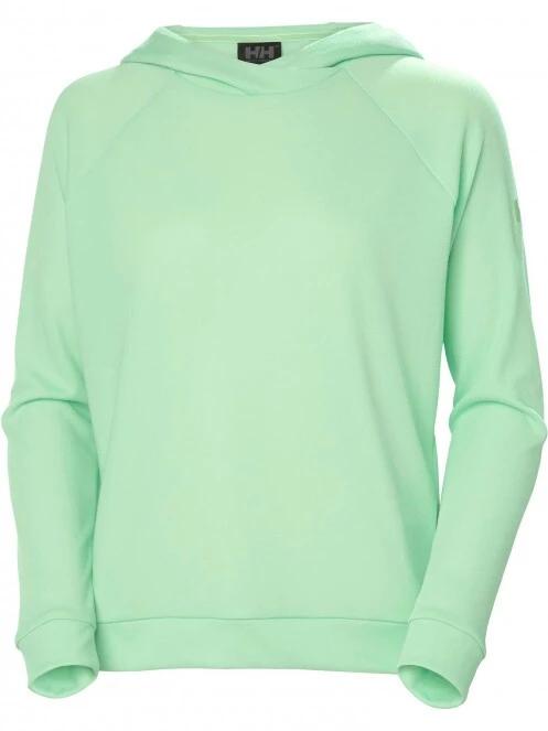 Helly Hansen W Inshore Hoodie női kapucnis pulóver zöld színben 5