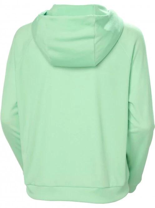 Helly Hansen W Inshore Hoodie női kapucnis pulóver zöld színben 6