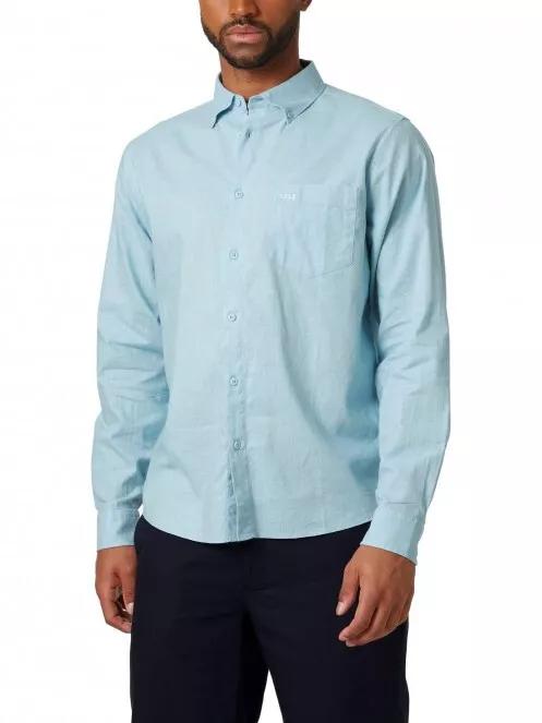 Helly Hansen Club Ls Shirt férfi hosszú ujjú ing világoskék színben 2