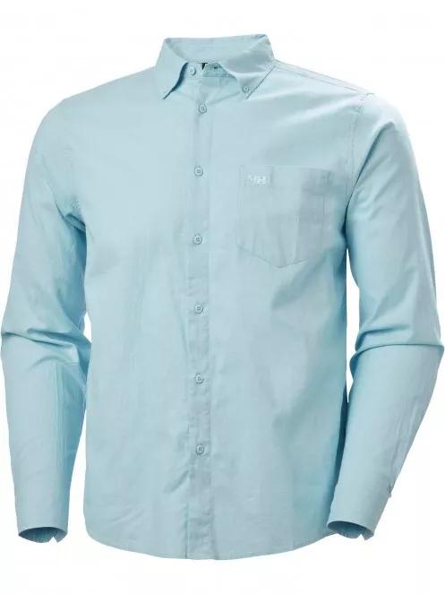 Helly Hansen Club Ls Shirt férfi hosszú ujjú ing világoskék színben 4