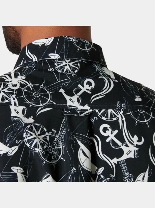 Helly Hansen Fjord Qd Ss Shirt 2.0 férfi rövid ujjú ing sötétkék színben 5