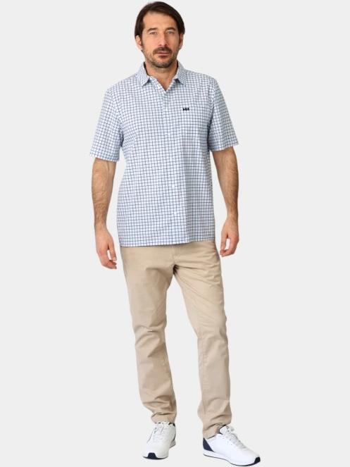 Helly Hansen Fjord Qd Ss Shirt 2.0 férfi rövid ujjú ing világoskék színben 5