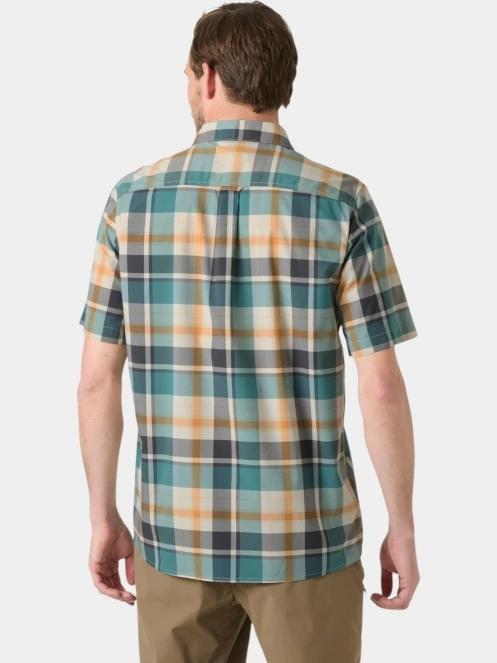 Helly Hansen Fjord Qd Ss Shirt 2.0 férfi rövid ujjú ing zöld színben 3