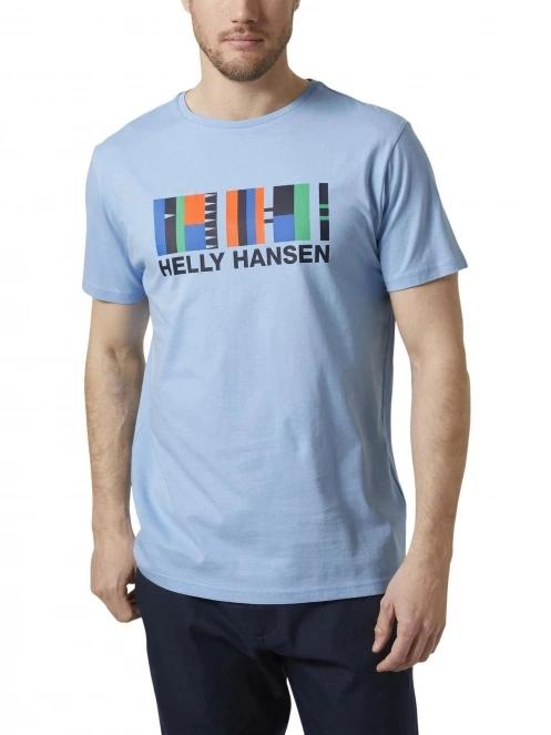 Helly Hansen Shoreline T-Shirt 2.0 férfi rövid ujjú póló világoskék színben 2