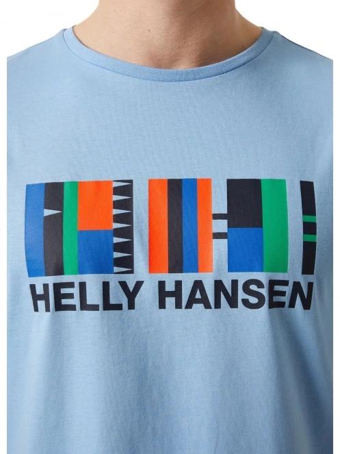 Helly Hansen Shoreline T-Shirt 2.0 férfi rövid ujjú póló világoskék színben 4