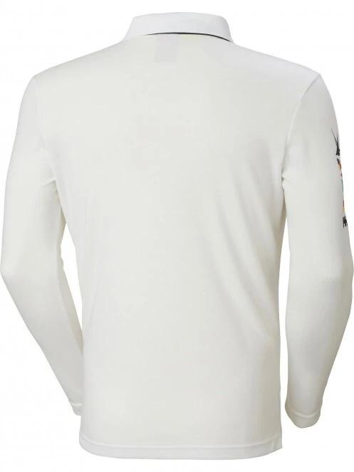 Helly Hansen Skagerrak Quickdry Rugger férfi galléros póló fehér színben 7