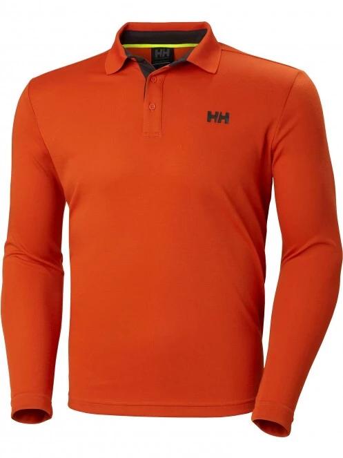 Helly Hansen Skagerrak Quickdry Rugger férfi galléros póló narancssárga színben 5