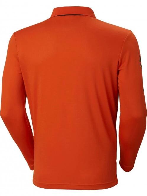 Helly Hansen Skagerrak Quickdry Rugger férfi galléros póló narancssárga színben 6