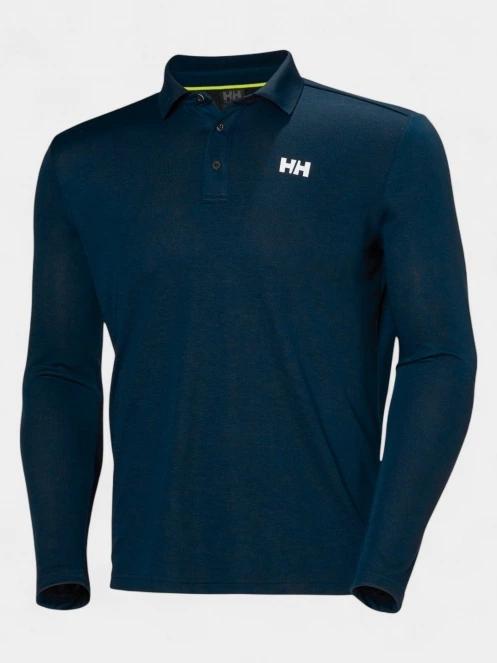 Helly Hansen Skagerrak Quickdry Rugger férfi hosszú ujjú póló sötétkék színben 7