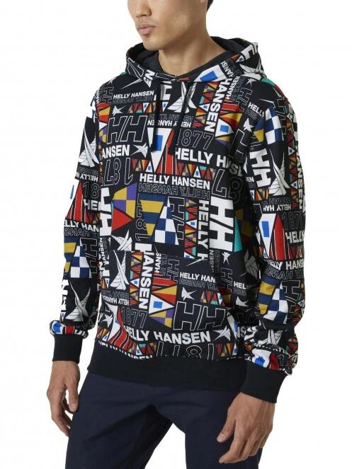 Helly Hansen Newport Hoodie férfi pulóver fekete színben 2