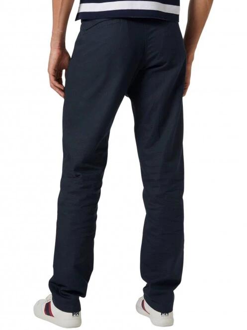 Helly Hansen Dock Chinos férfi utcai nadrág sötétkék színben 3