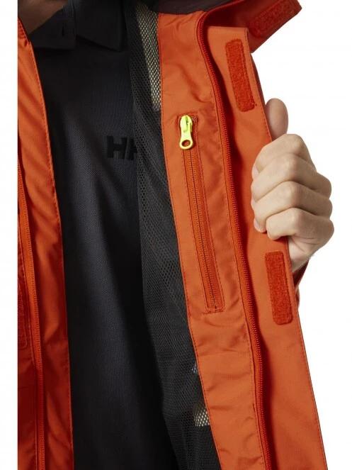 Helly Hansen Newport Inshore Jacket férfi vitorlás kabát narancssárga színben 5