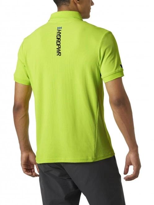 Helly Hansen Hp Race Polo férfi galléros póló zöld színben 3