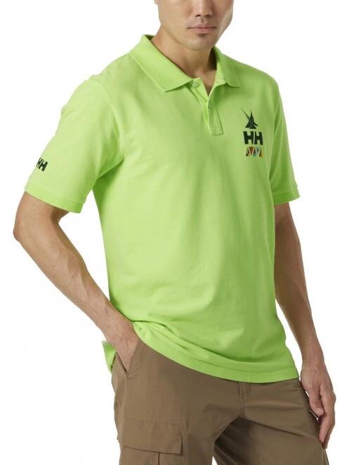 Helly Hansen Koster Polo férfi galléros póló zöld színben 2