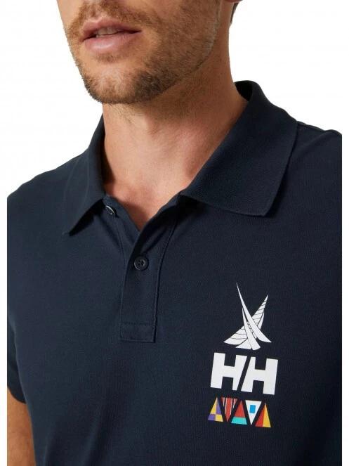 Helly Hansen Koster Polo férfi galléros póló sötétkék színben 4