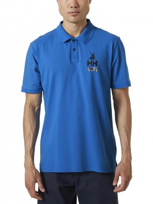 Helly Hansen Koster Polo férfi galléros póló kék színben 2