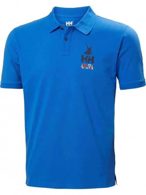 Helly Hansen Koster Polo férfi galléros póló kék színben 5