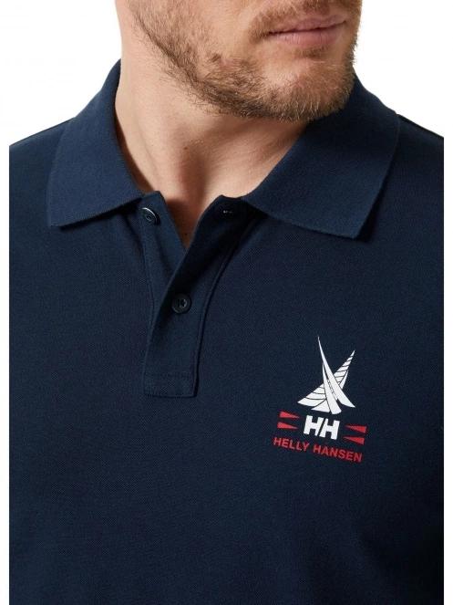 Helly Hansen Koster Polo férfi galléros póló sötétkék színben 4