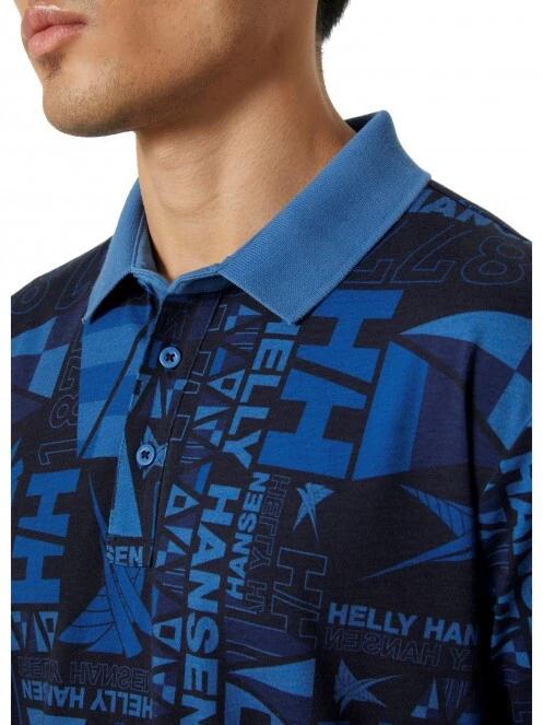 Helly Hansen Newport Polo férfi galléros póló sötétkék színben 4
