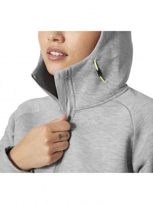 Helly Hansen W Hp Ocean Fz Jacket 2.0 női kapucnis pulóver szürke színben 4