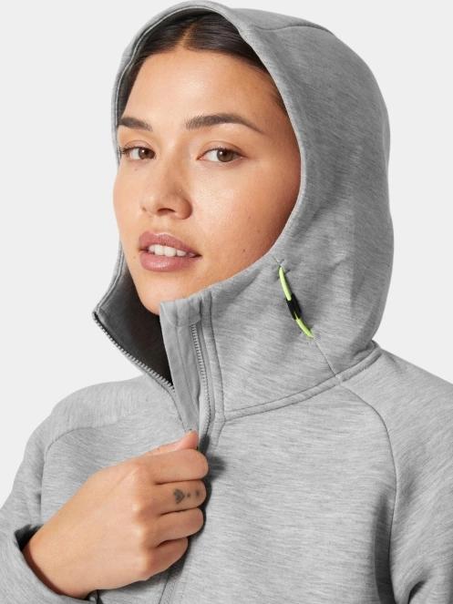Helly Hansen W Hp Ocean Fz Jacket 2.0 női kapucnis pulóver szürke színben 4