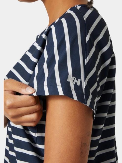 Helly Hansen W Thalia Summer Top női rövid ujjú póló sötétkék színben 5