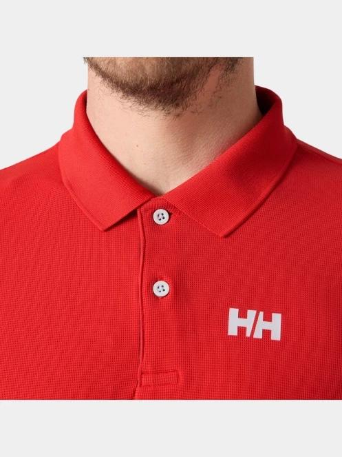 Helly Hansen Ocean Polo 2.0 férfi galléros póló piros színben 4