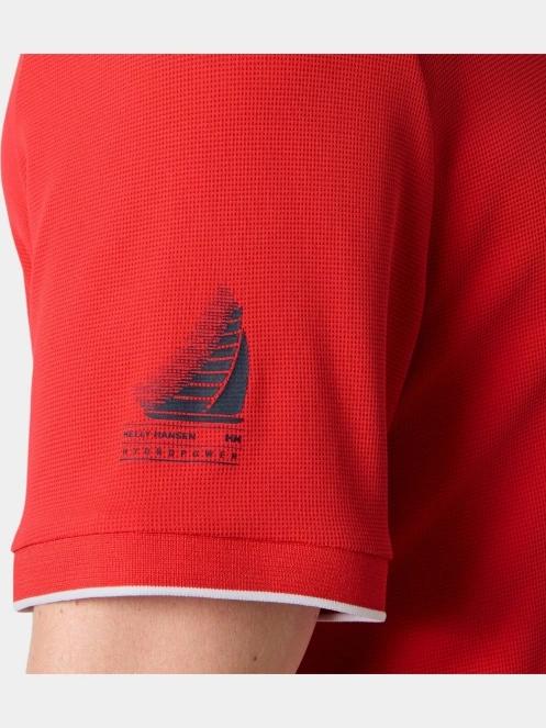 Helly Hansen Ocean Polo 2.0 férfi galléros póló piros színben 5
