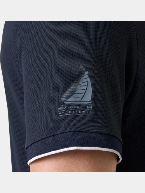 Helly Hansen Ocean Polo 2.0 férfi galléros póló sötétkék színben 5