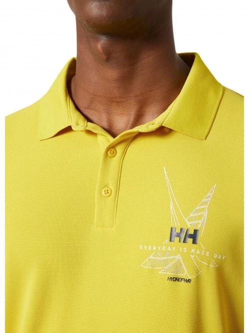 Helly Hansen Hp Race Polo férfi rövid ujjú sport póló sárga színben 4