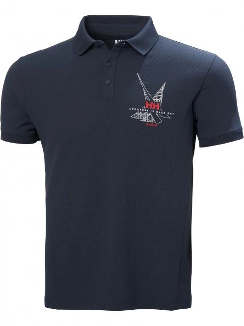 Helly Hansen Hp Race Polo férfi rövid ujjú sport póló sötétkék színben 6