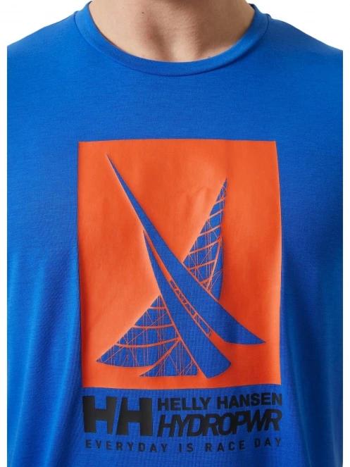 Helly Hansen Hp Race Graphic T-Shirt férfi rövid ujjú póló kék színben 5