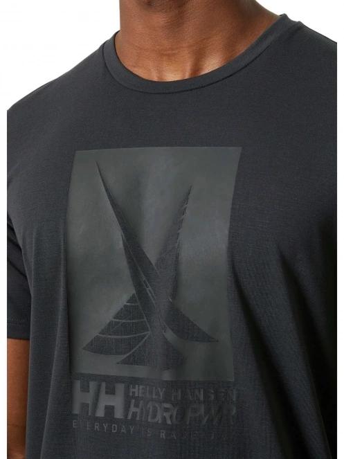 Helly Hansen Hp Race Graphic T-Shirt férfi rövid ujjú póló fekete színben 5