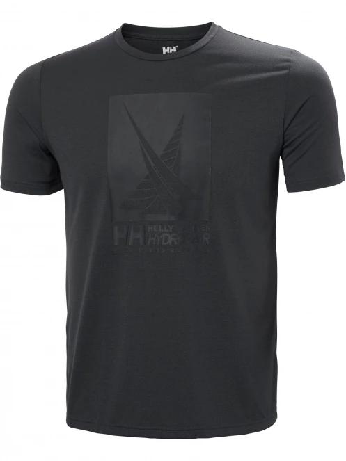 Helly Hansen Hp Race Graphic T-Shirt férfi rövid ujjú póló fekete színben 6