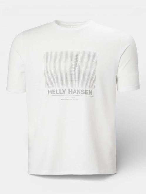Helly Hansen Hp Race Graphic T-Shirt férfi rövid ujjú póló fehér színben 5