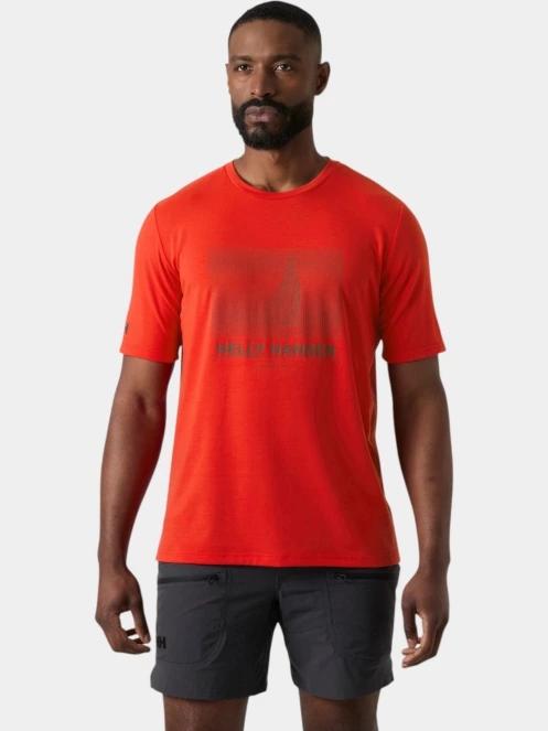 Helly Hansen Hp Race Graphic T-Shirt férfi rövid ujjú póló piros színben 2