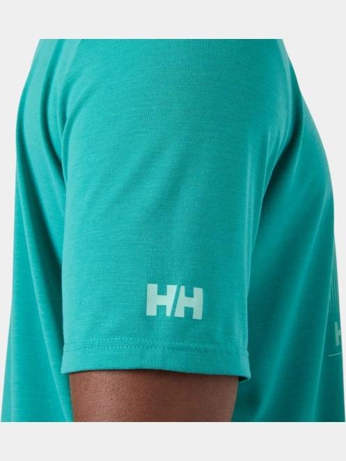 Helly Hansen Hp Race Graphic T-Shirt férfi rövid ujjú póló zöld színben 6