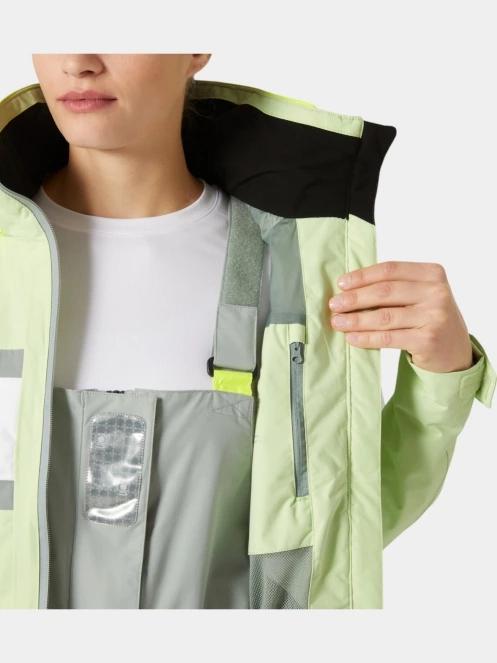 Helly Hansen W Salt Original Jacket női vitorlás kabát zöld színben 4