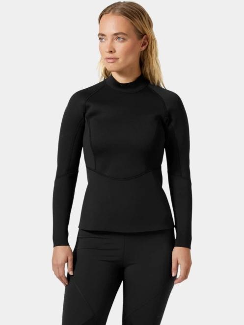 Helly Hansen W Waterwear Top női hosszú ujjú neoprén felső fekete színben 2