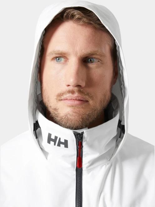 Helly Hansen Crew Hooded Midlayer Jacket 2 férfi vitorlás kabát fehér színben 4
