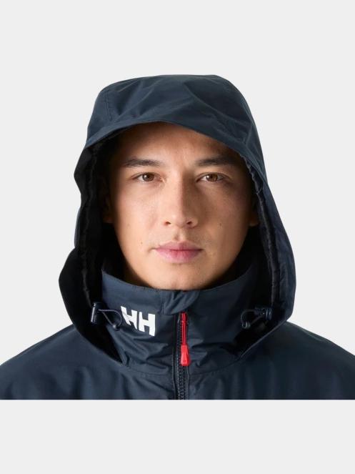 Helly Hansen Crew Hooded Midlayer Jacket 2 férfi vitorlás kabát sötétkék színben 4