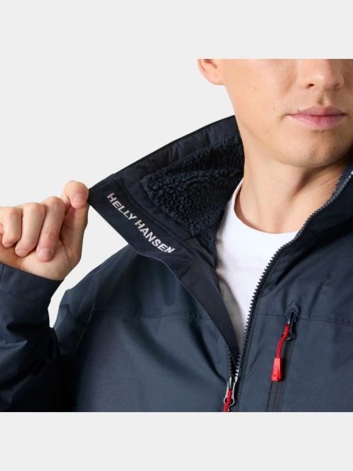 Helly Hansen Crew Hooded Midlayer Jacket 2 férfi vitorlás kabát sötétkék színben 6