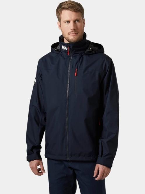 Helly Hansen Crew Hooded Jacket 2.0 férfi vitorlás kabát sötétkék színben 2