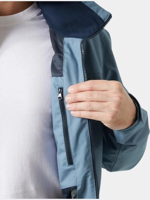 Helly Hansen Crew Hooded Jacket 2.0 férfi vitorlás kabát kék színben 4