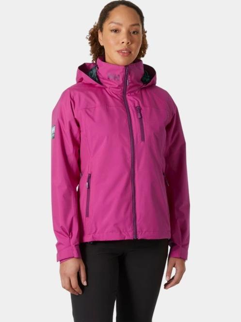 Helly Hansen W Crew Hooded Midl Jacket 2.0 női vitorlás kabát magenta színben 2
