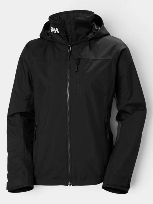 Helly Hansen W Crew Hooded Midl Jacket 2.0 női vitorlás kabát fekete színben 2