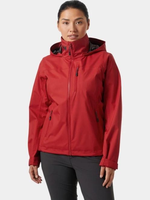 Helly Hansen W Crew Hooded Jacket 2.0 női vitorlás kabát piros színben 2