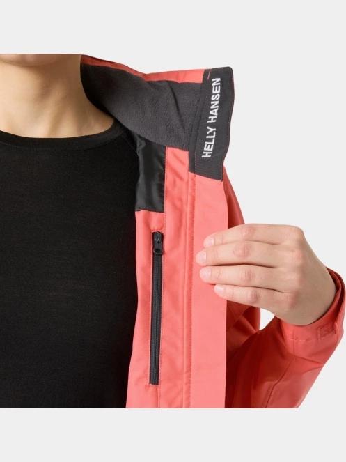 Helly Hansen W Crew Hooded Jacket 2.0 női vitorlás kabát rózsaszín színben 4