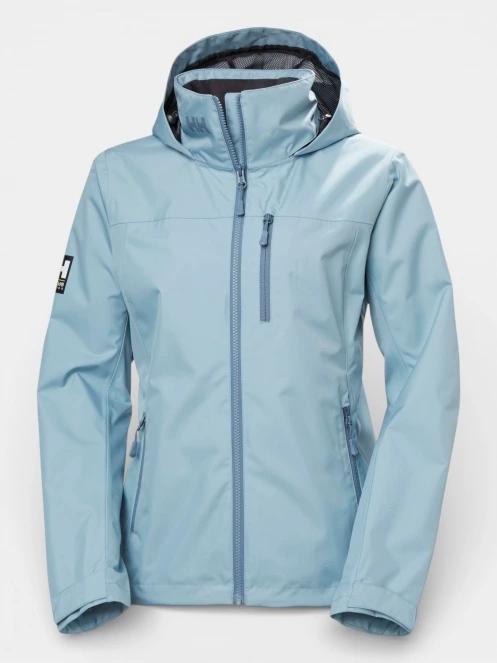 Helly Hansen W Crew Hooded Jacket 2.0 női vitorlás kabát világoskék színben 9