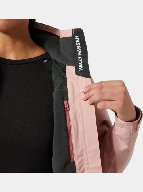 Helly Hansen W Crew Midlayer Jacket 2 női vitorlás kabát rózsaszín színben 4